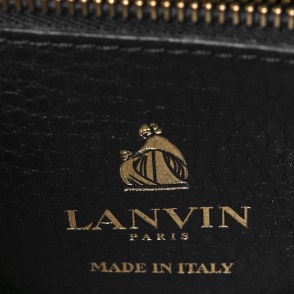 LANVIN Grained Calfskin Box Messenger Bag - Picture 15 of 15